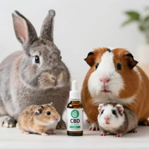 Plusieurs nouveaux animaux de compagnie autour d'une huile de CBD.