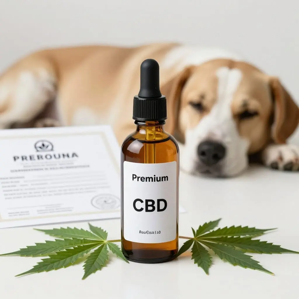 Huile de CBD de qualité accompagnée d'un contrôle en laboratoire.
